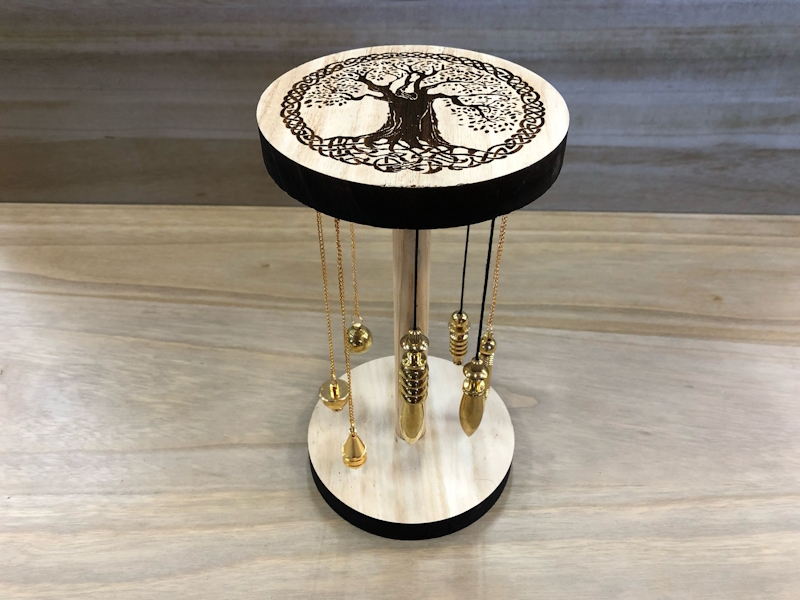 Expositor péndulos árbol de la vida celta
